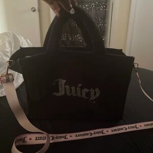 Juicy Couture Black Bag with Pink Accents
